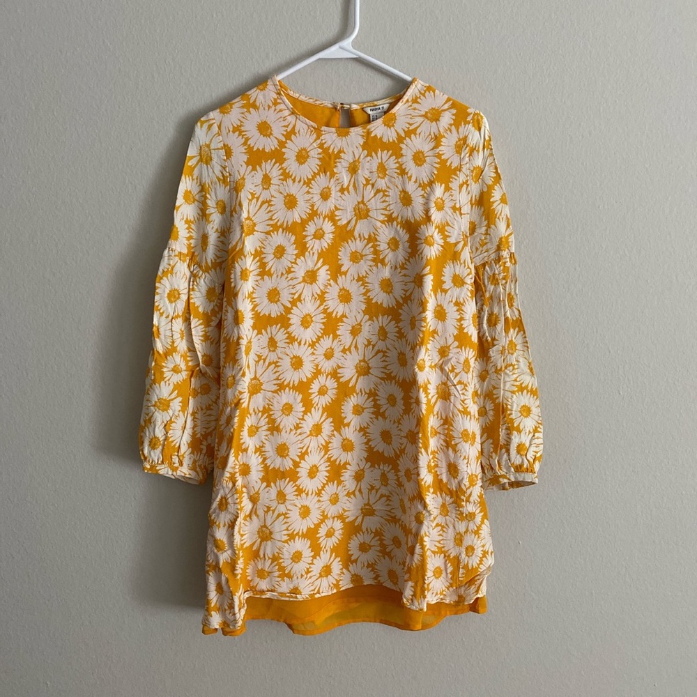 F21 sunflower dress 🌼
